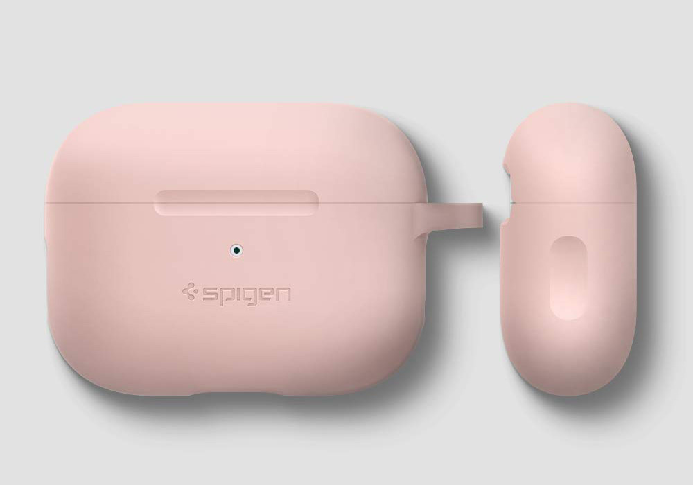 Oryginalne etui od marki Spigen z serii Silicone Fit dla AirPods Pro